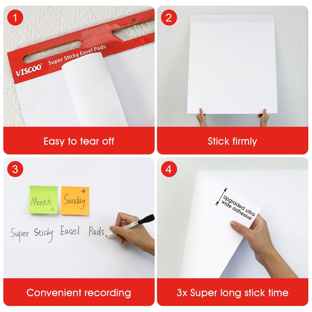 Thickened Sticky Easel Pad 25x30In 10 Pack Z60300