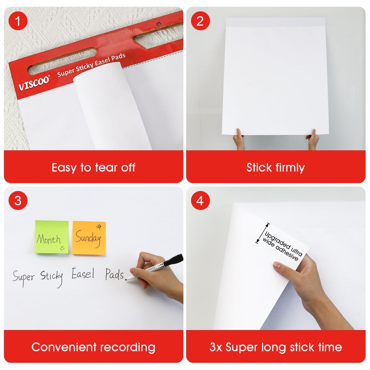 Thickened Sticky Easel Pad 25x30In 10 Pack Z60300
