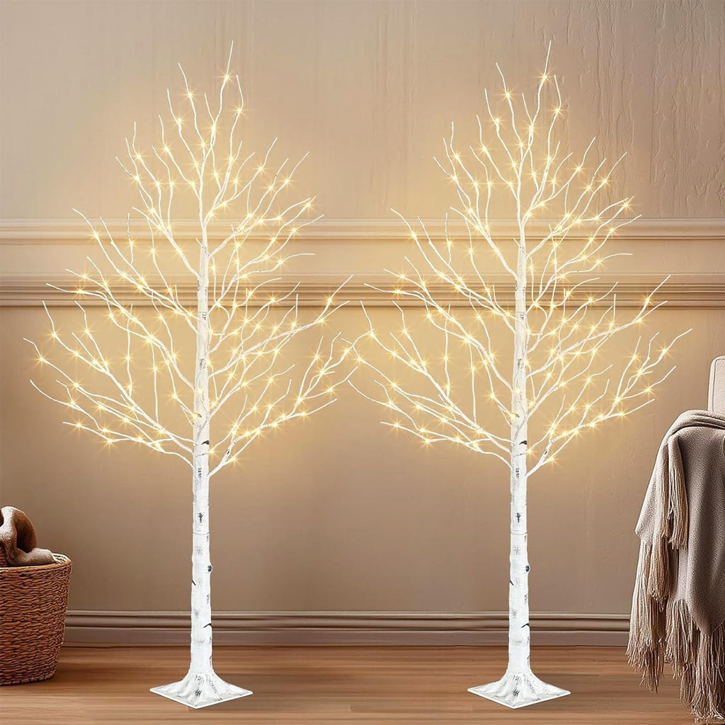 6ft Lighted Birch Tree V422317
