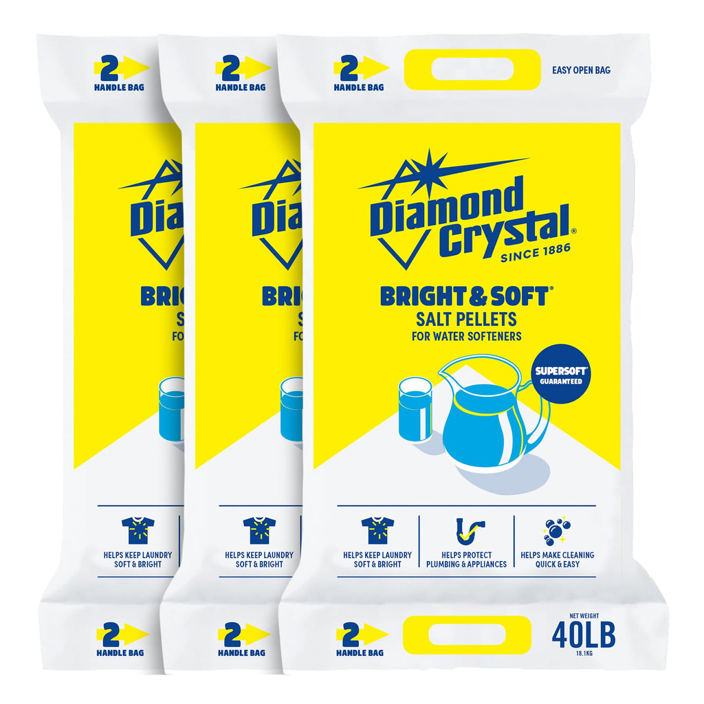 3 Pack Water Softener Salt Pellets, 40 Pounds A614