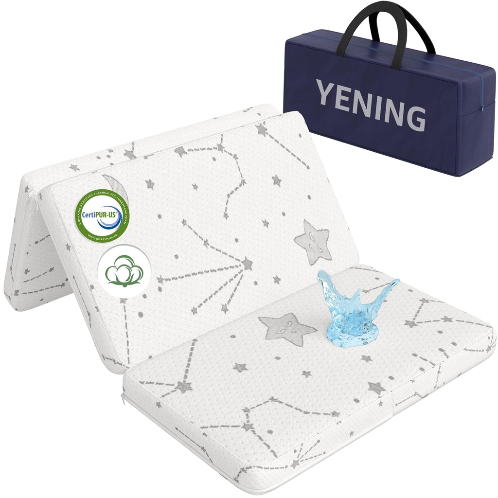 Organic Cotton Trifold Pack and Play Mattress Pad I777