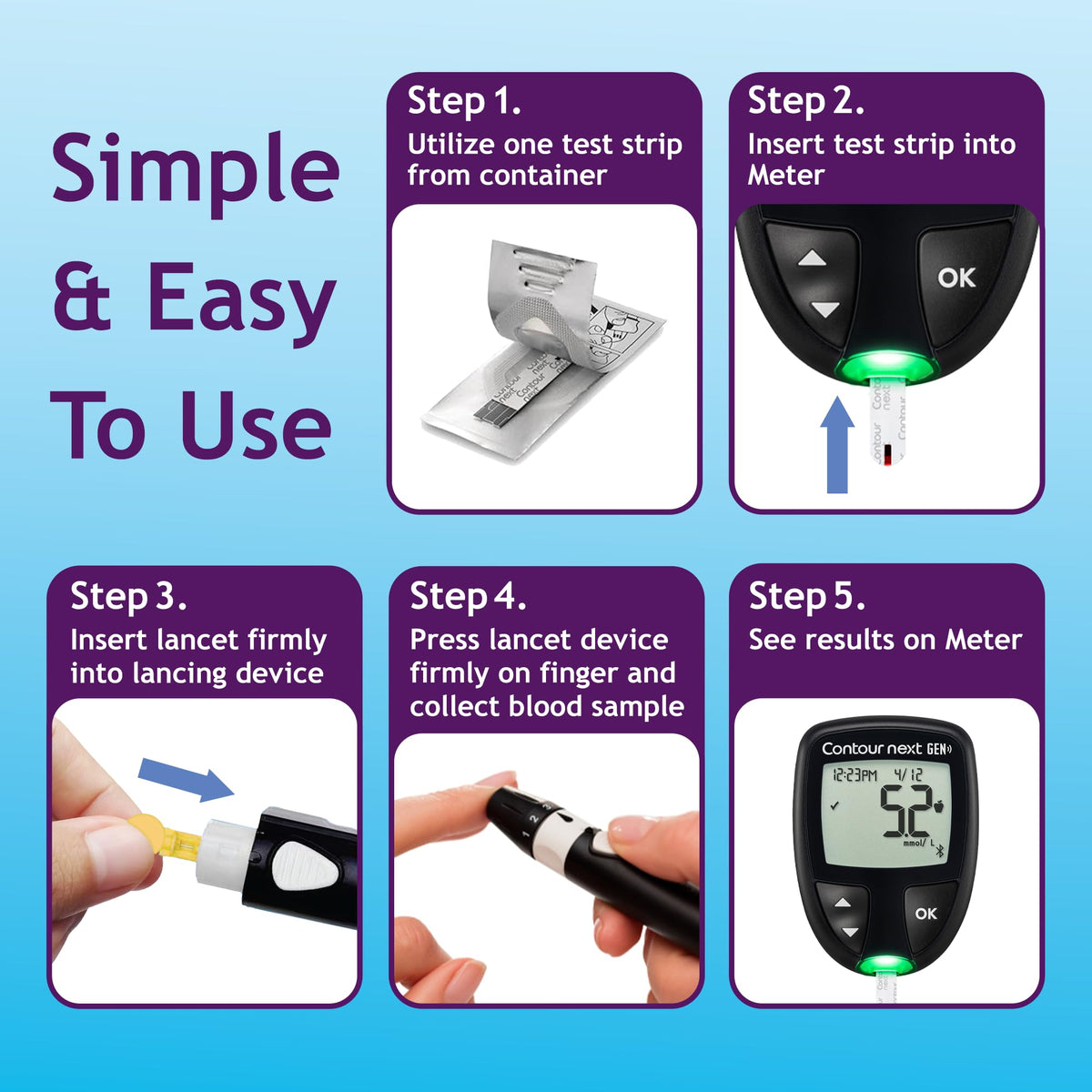 Blood Glucose Test Strips 85 Count K76525