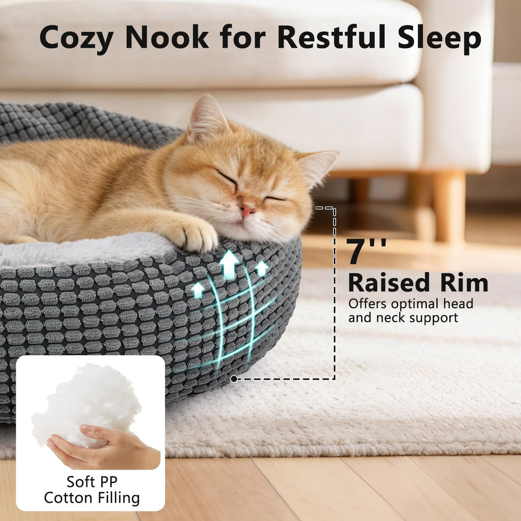 Small Dog Bed with Attached Blanket, 23inch E45632