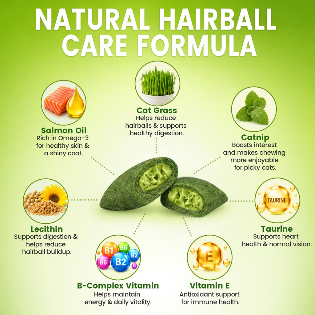 Cat Grass Treats Hairball Treatment for Cats H29021