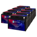 12 Volt 11.2 AH 230 CCA Rechargeable Maintenance Free SLA AGM Motorcycle Battery Pack of 8 J3838