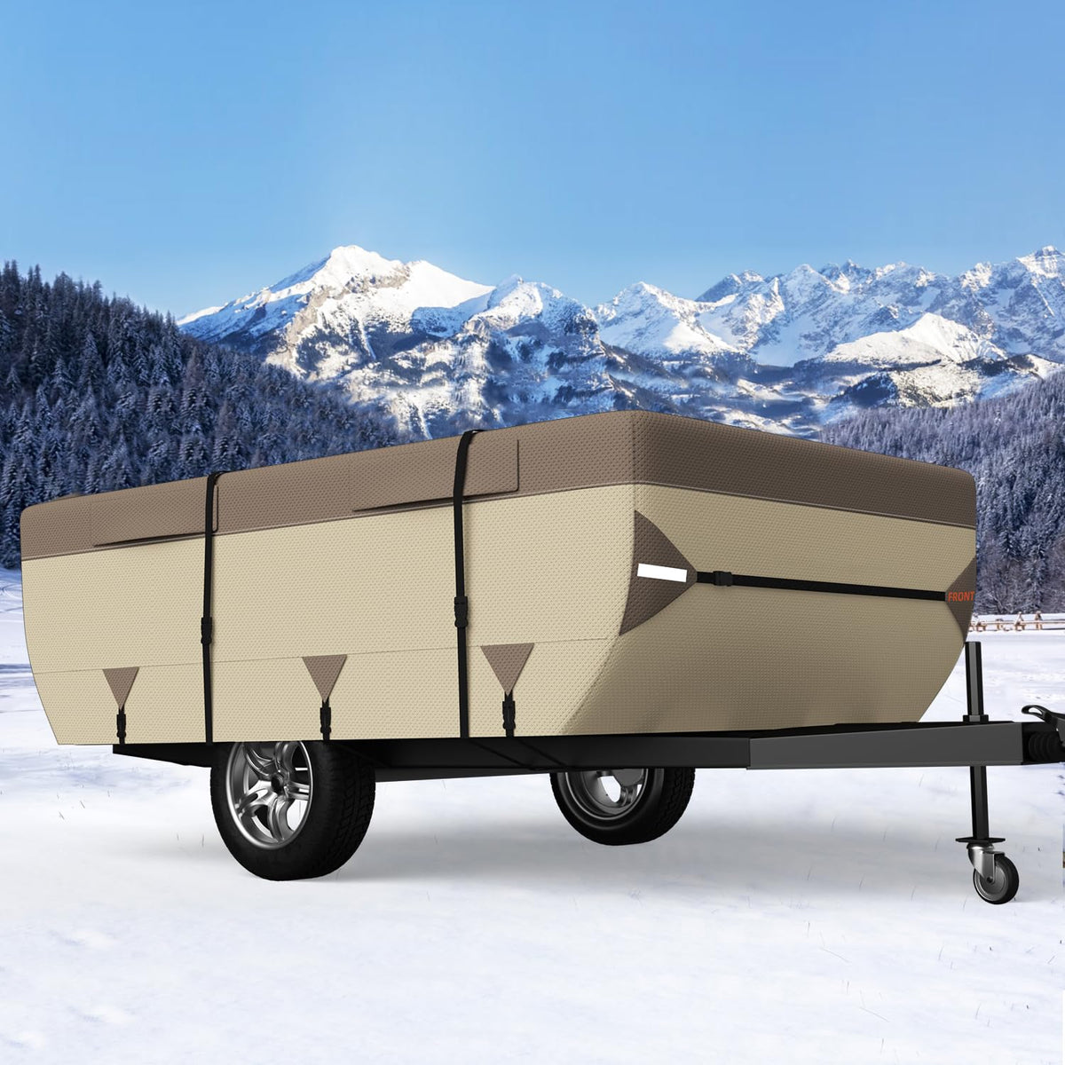 Waterproof Windproof Pop Up Camper Cover Fits 14-16FT R422122