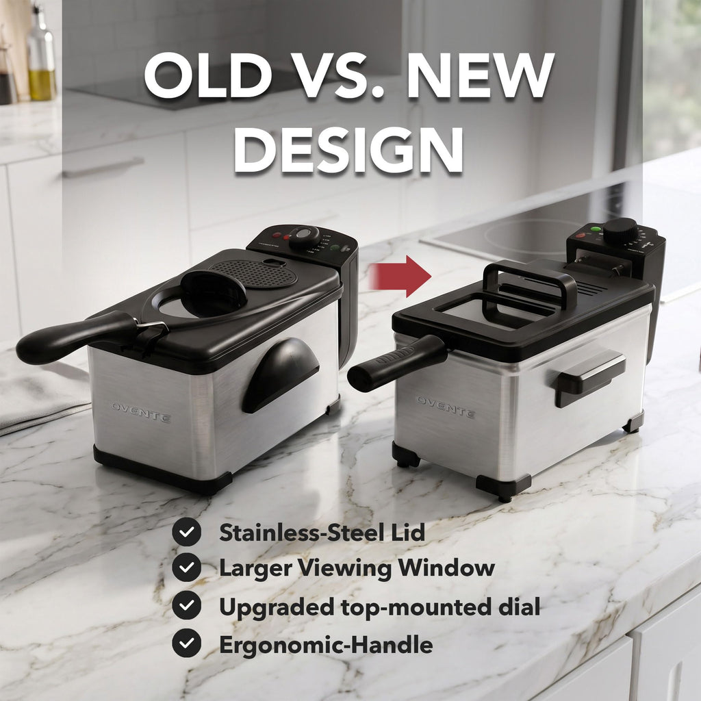 Electric Deep Fryer, 2L Capacity, 1500W, Silver M2179