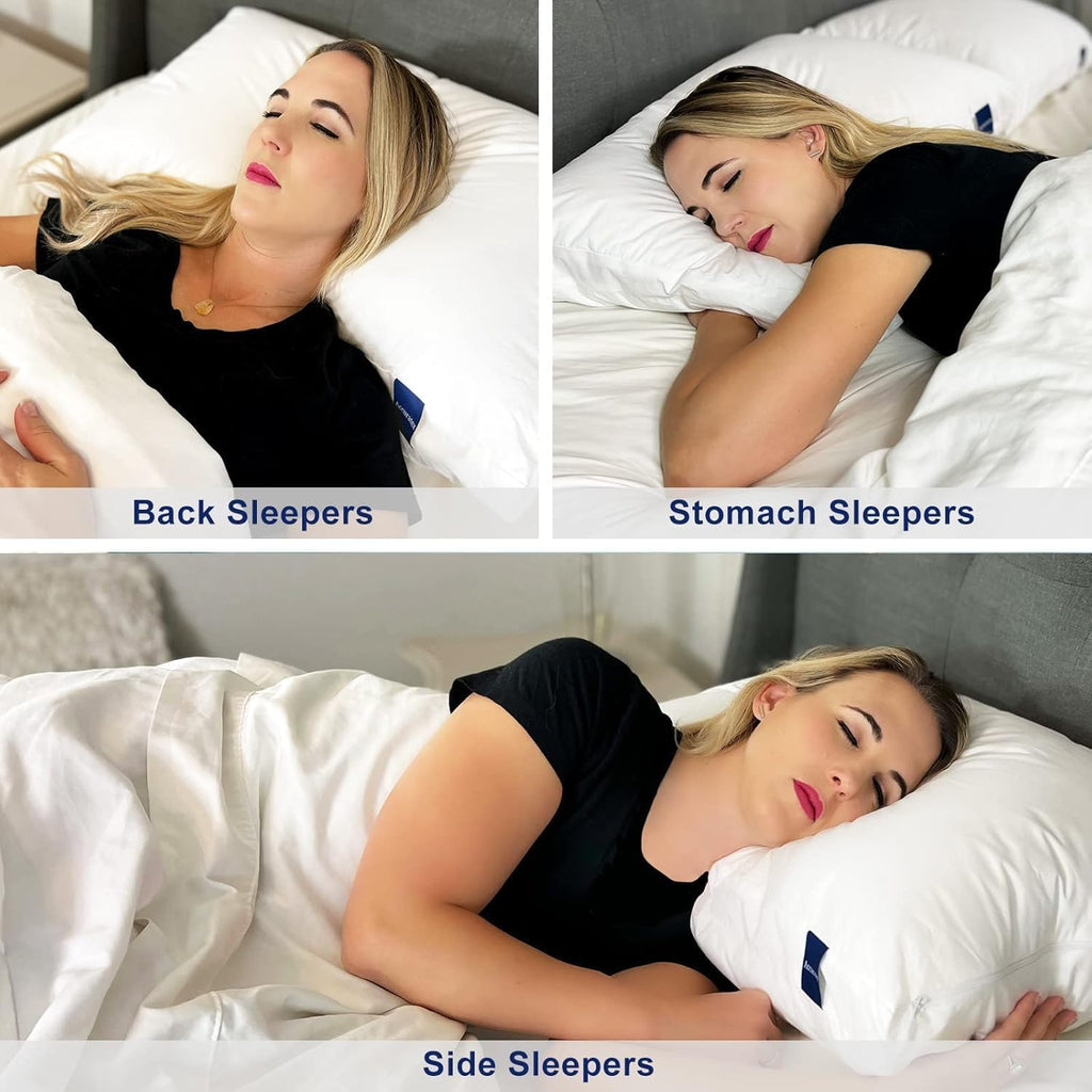 King Size Set of 2 Adjustable Hybrid Pillow L176