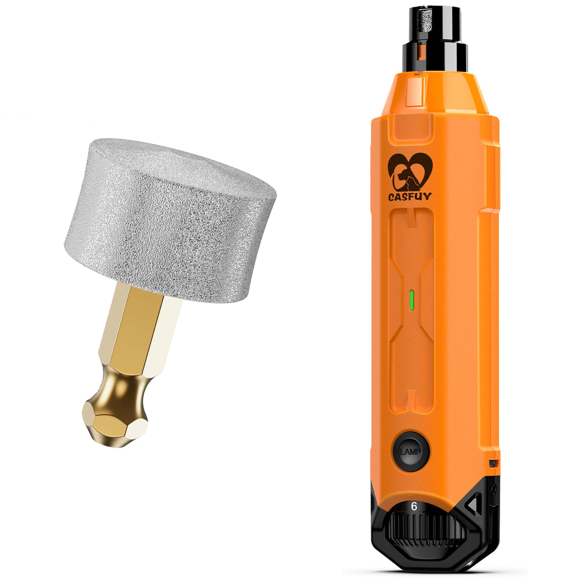 Dog Nail Grinder & Replacement Grinding Head Bundle U326606