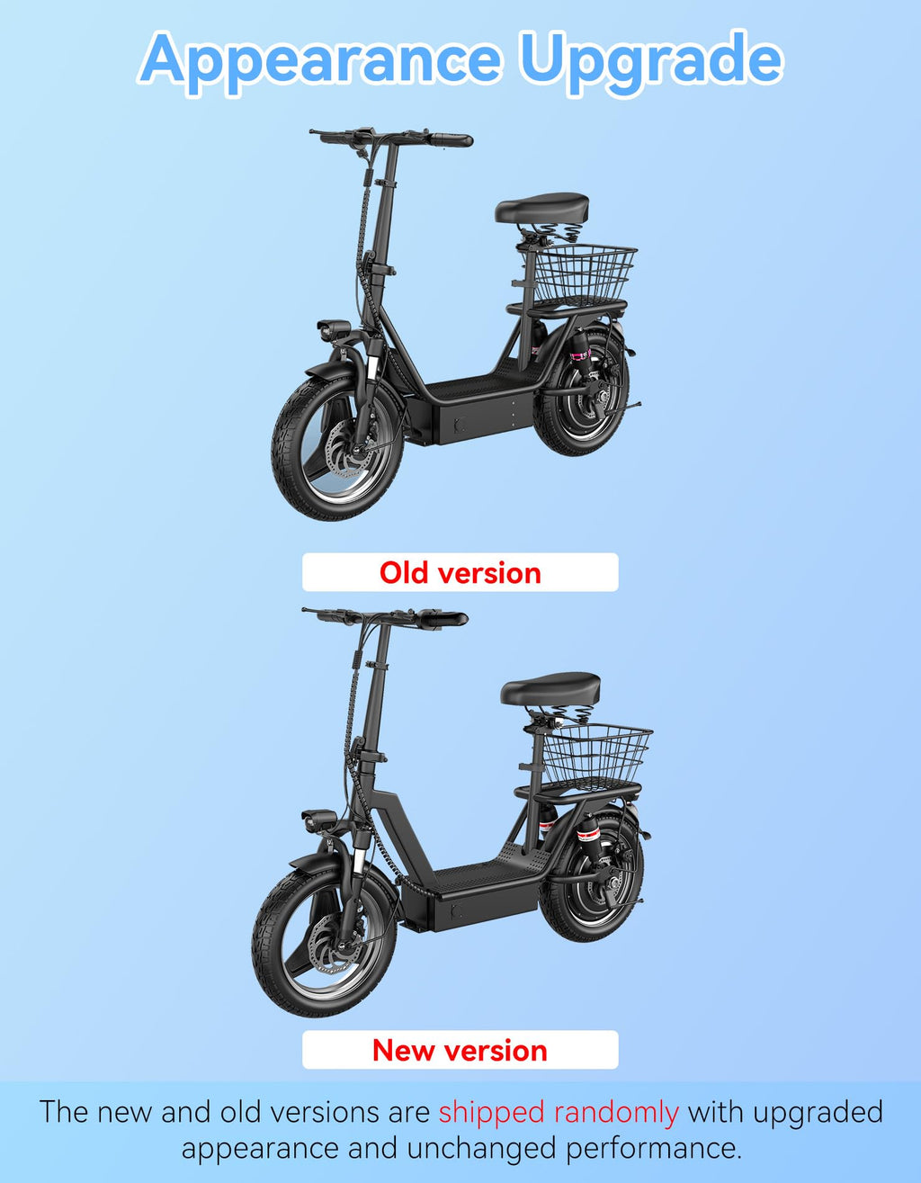 Foldable Electric Scooter with Seat D93449