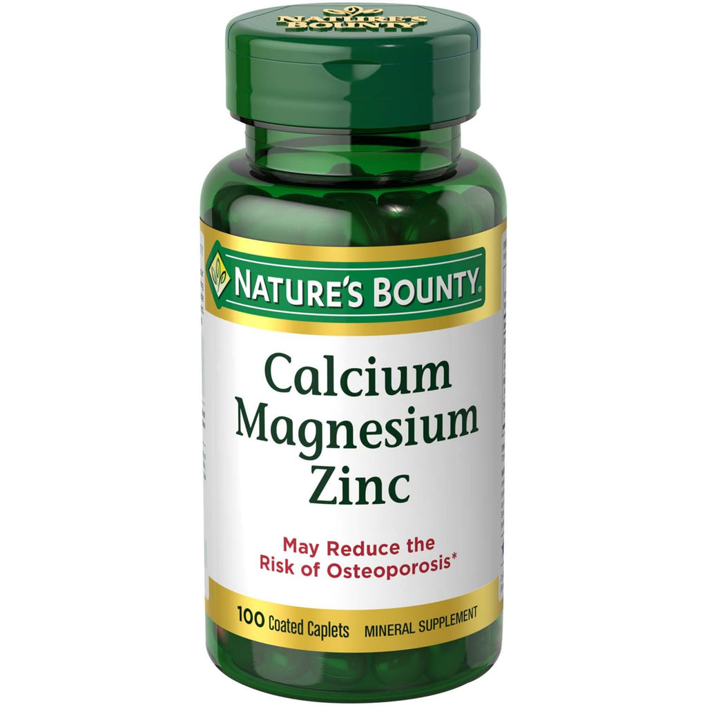 Calcium Magnesium & Zinc Caplets 100 Count U472951