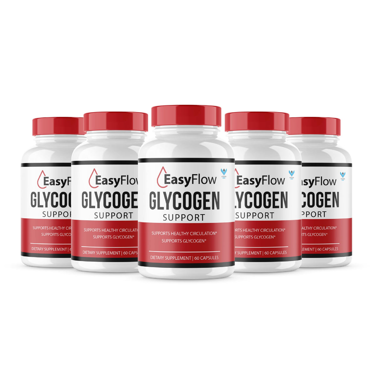 5 Pack 300 Capsules Glycogen Support Supplement M49398