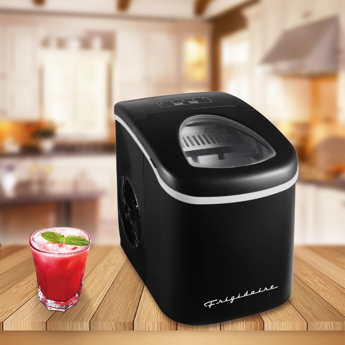 Compact Countertop Ice Maker 26 lb per Day Black W458853