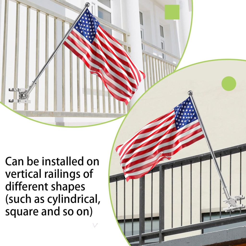 316 Stainless Steel Flagpole Holder for 1-Inch Flagpoles G54420