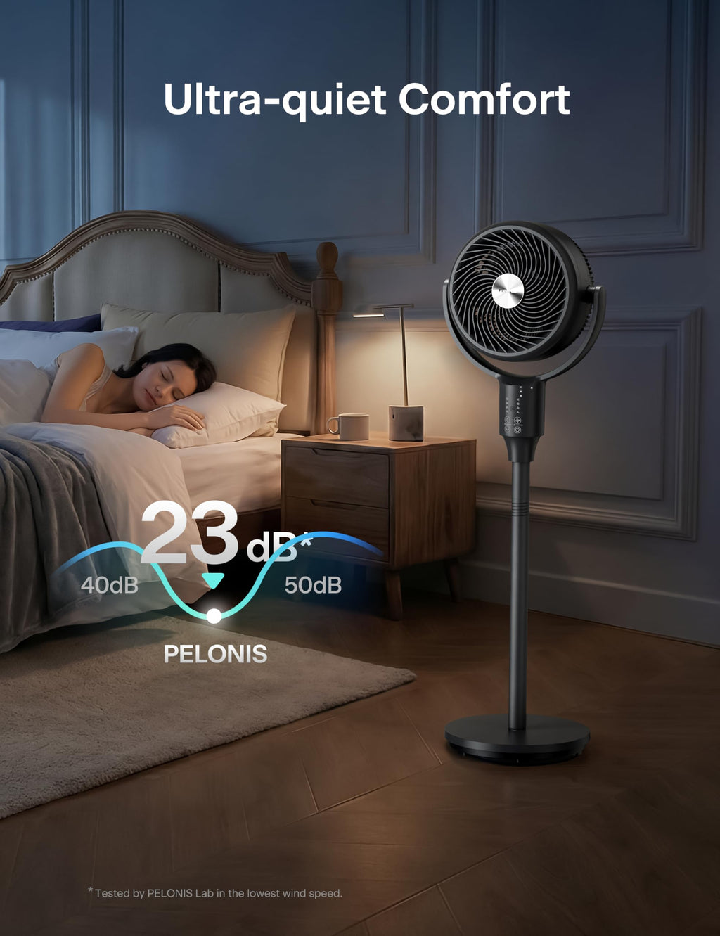 Grey Air Circulator Fan with Remote S246