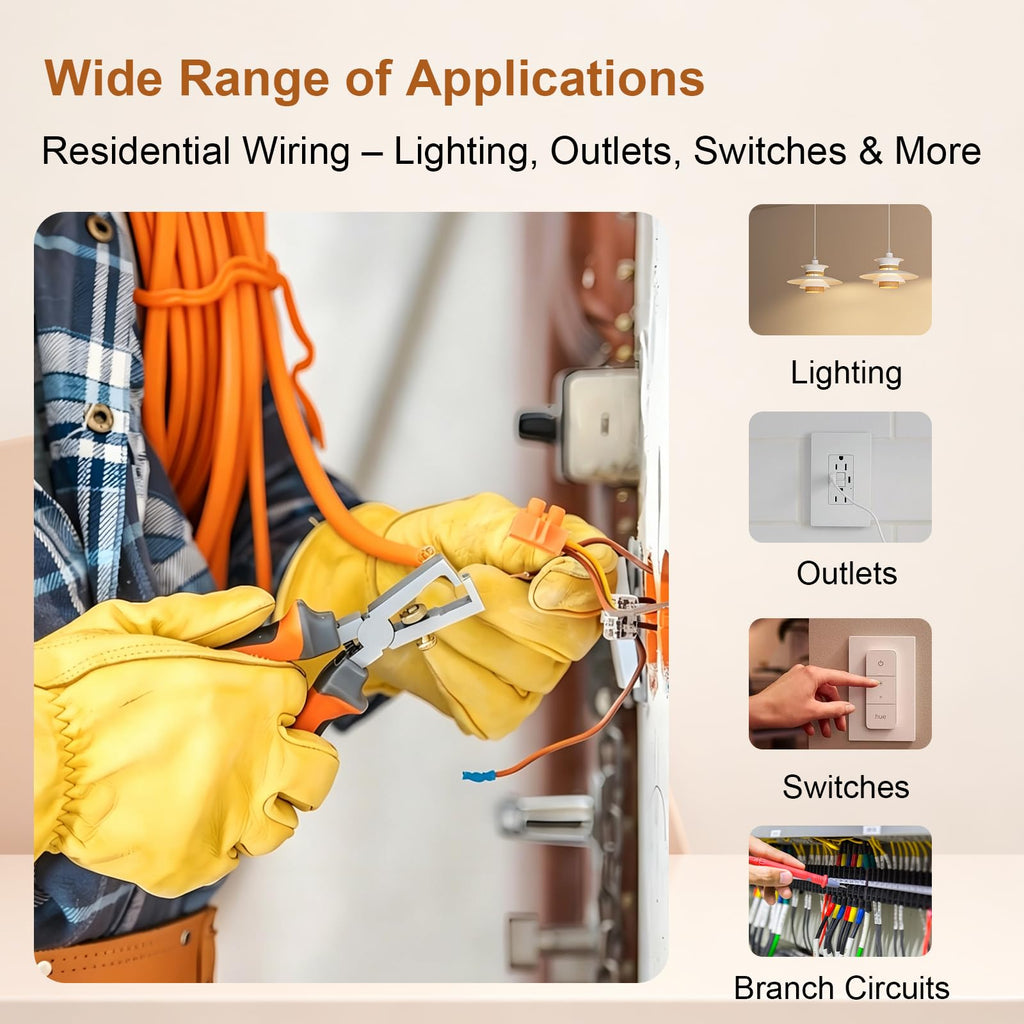 Solid Indoor Electrical Wire 100 FT Orange Y7383