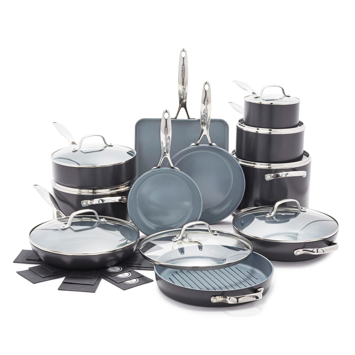 22 Piece Ceramic Nonstick Cookware Set A2427