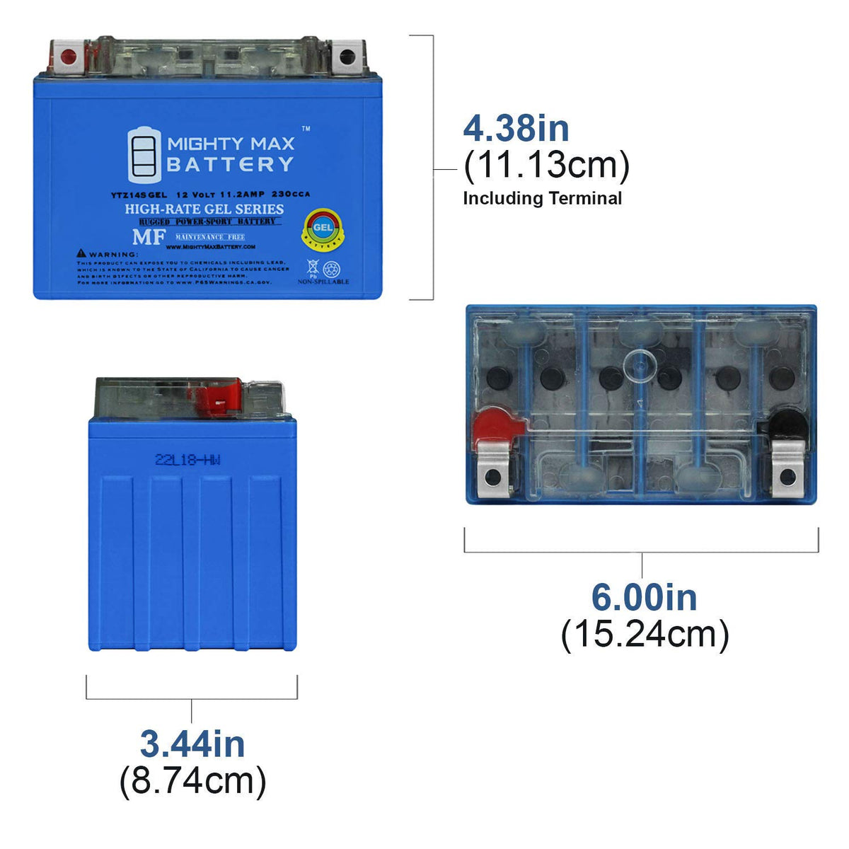 YTZ14S GEL Replacement Battery S25690