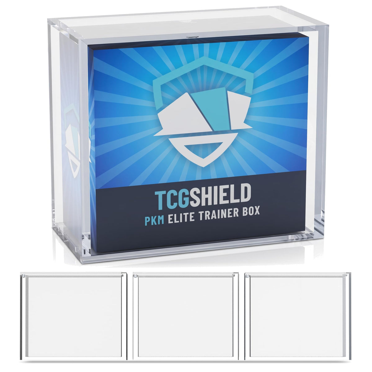 Acrylic ETB Case 3 Pack Magnetic Sliding Lid 8mm 5mm Protector A54754
