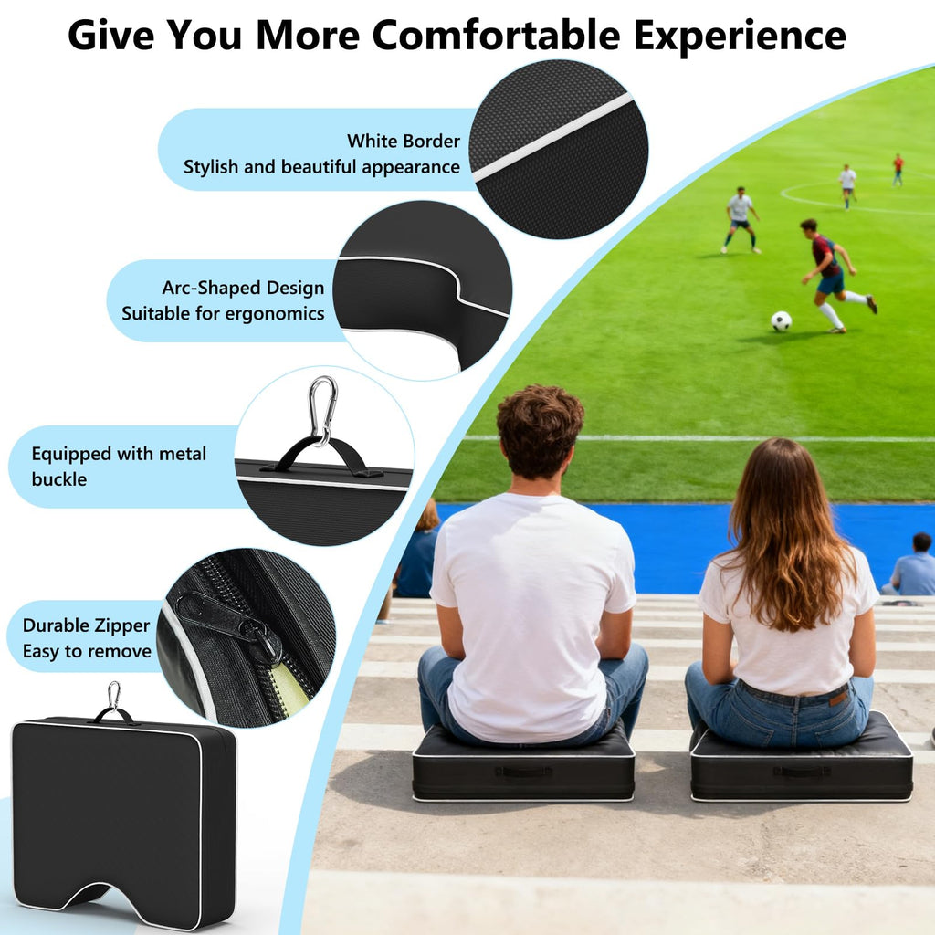 Waterproof Extra Thick 3.5" Portable Stadium Seat Cushions U658272
