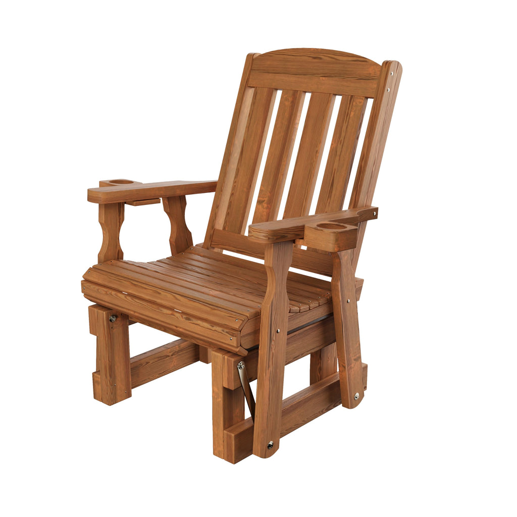 Heavy Duty 600 Lb High Back Glider Chair with Cupholders A88595