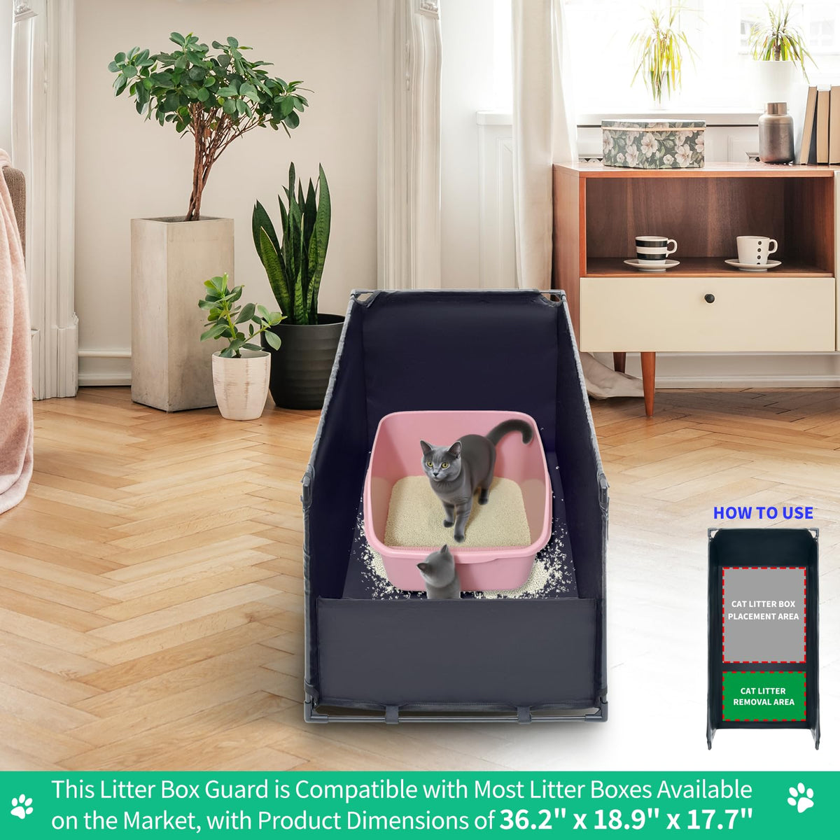 Large Cat Litter Box Enclosure E91581