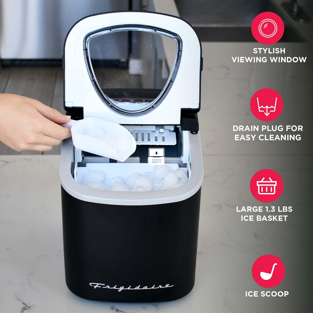 Compact Countertop Ice Maker 26 lb per Day Black W458853
