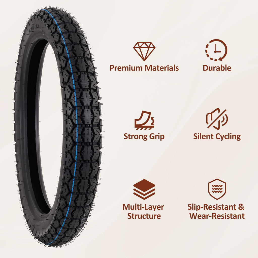 70/100-17 Tire and Inner Tube Set G836