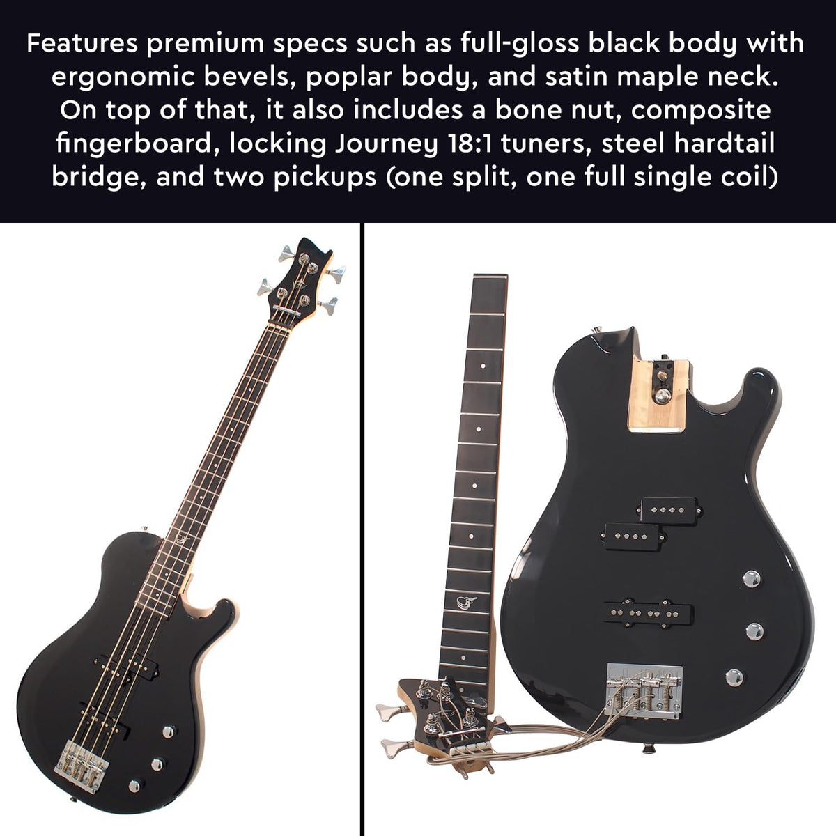 Collapsible Folding Electric Travel Guitar E341