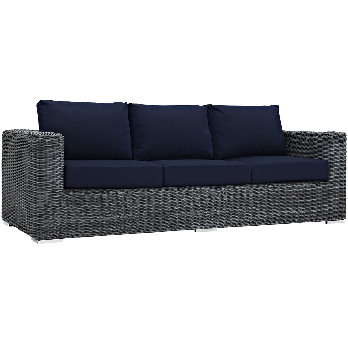 Wicker Rattan Outdoor Patio Sofa Q223695