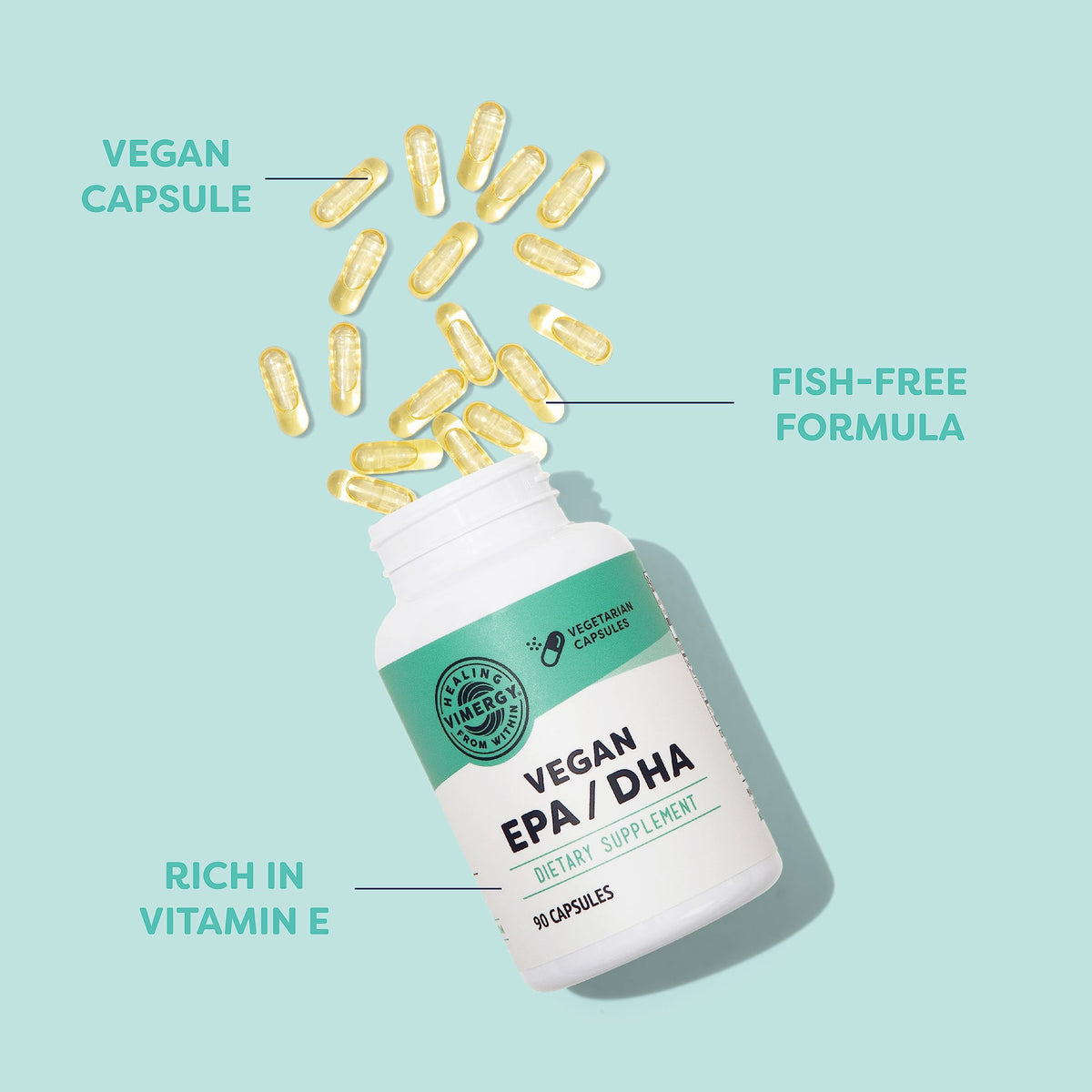 Vegan Omega-3 90 Capsules D86428