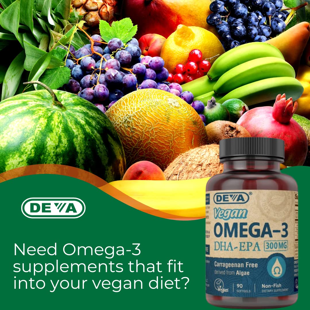Vegan Omega-3 DHA EPA 300 mg 90 Softgels M5911