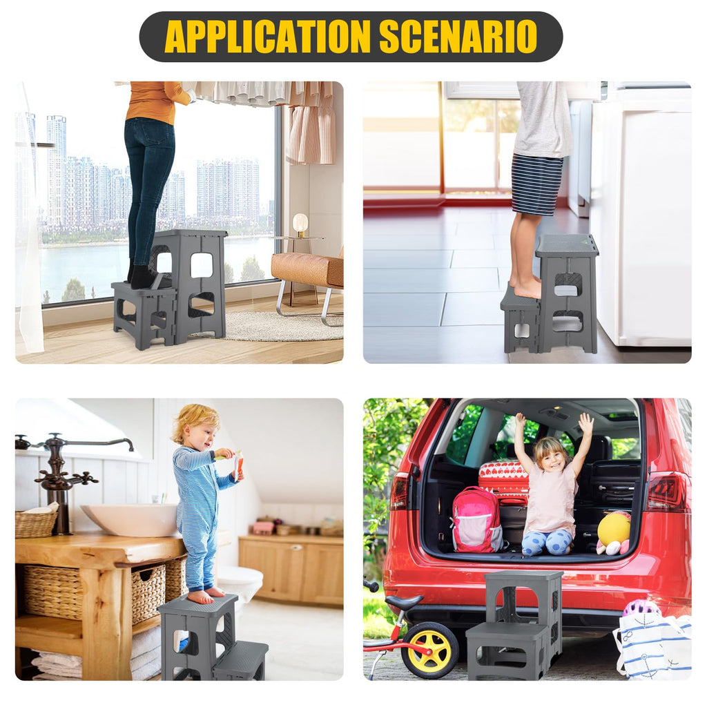 Folding 2-Step Non-Slip Step Stool C3720