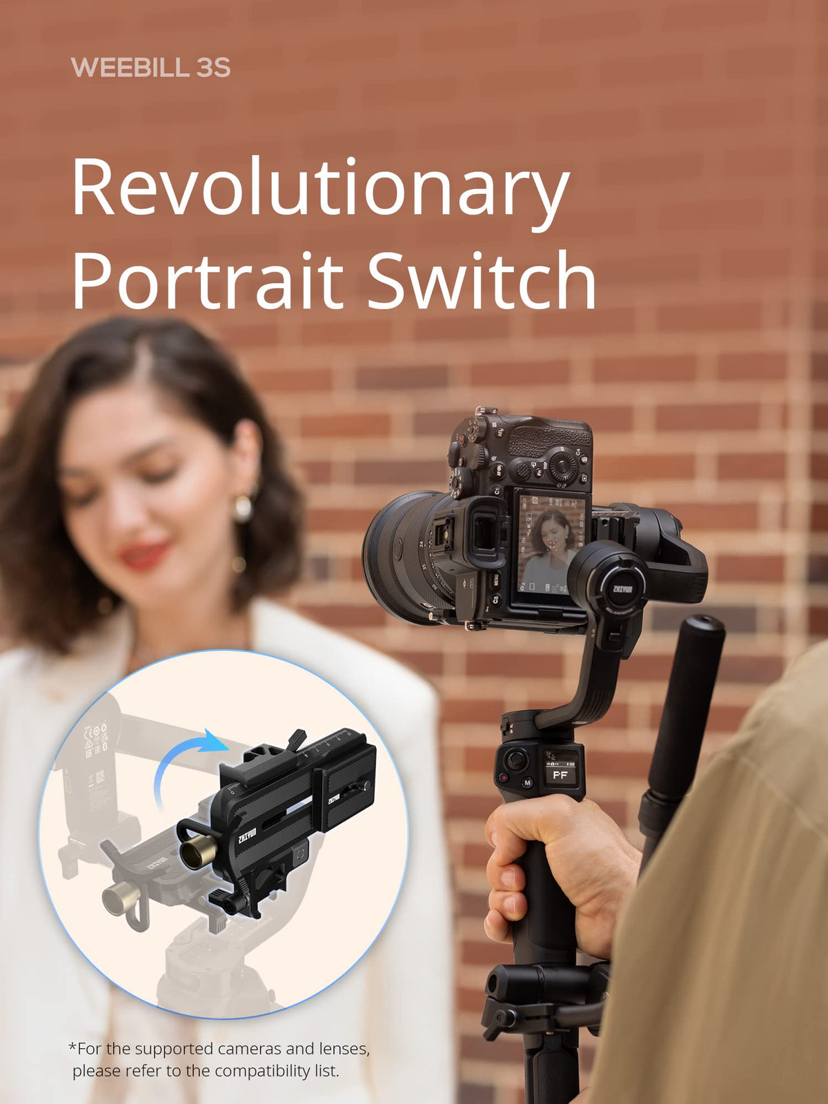 3KG Payload Gimbal Stabilizer with Fill Light J407527
