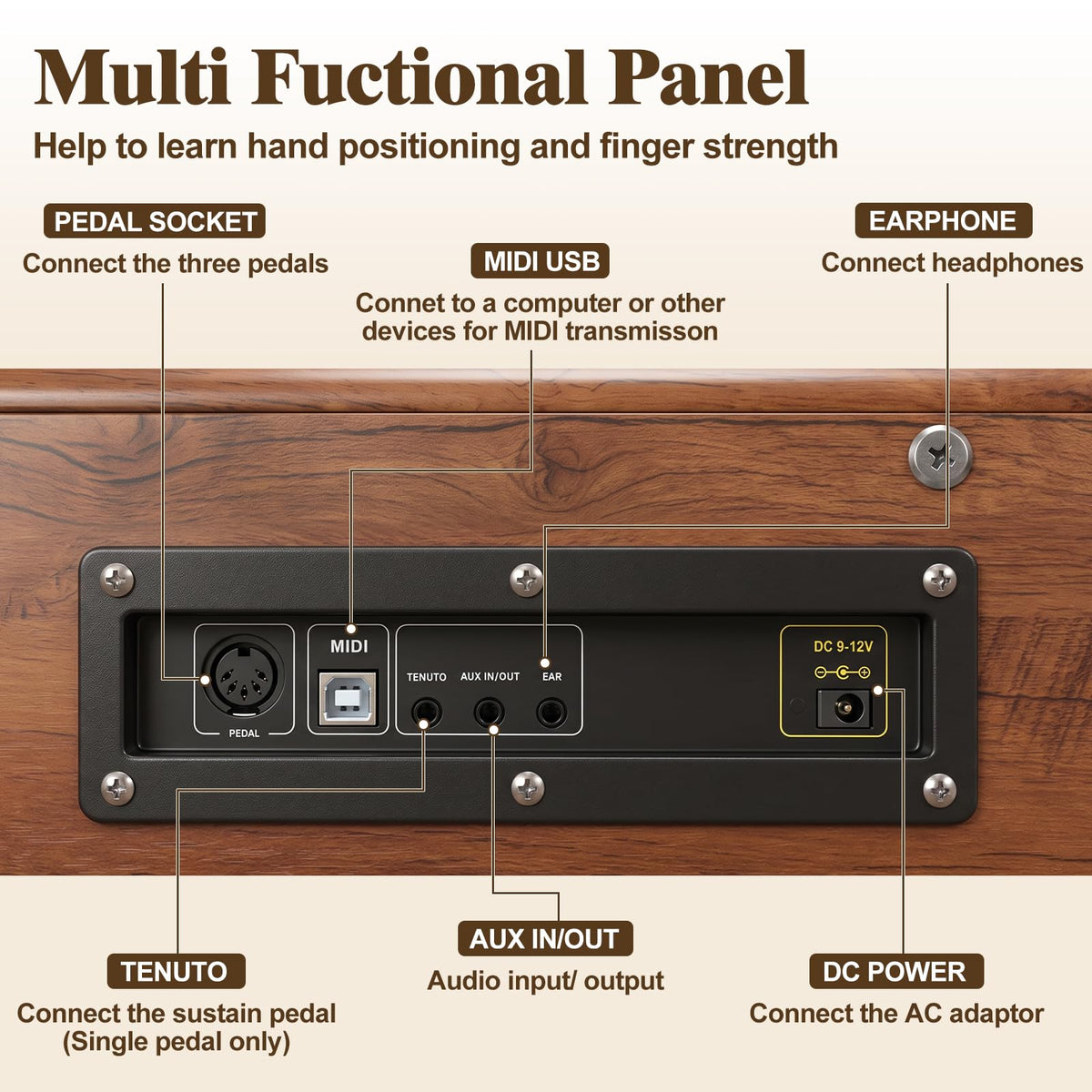 88 Key Weighted Digital Piano B6123