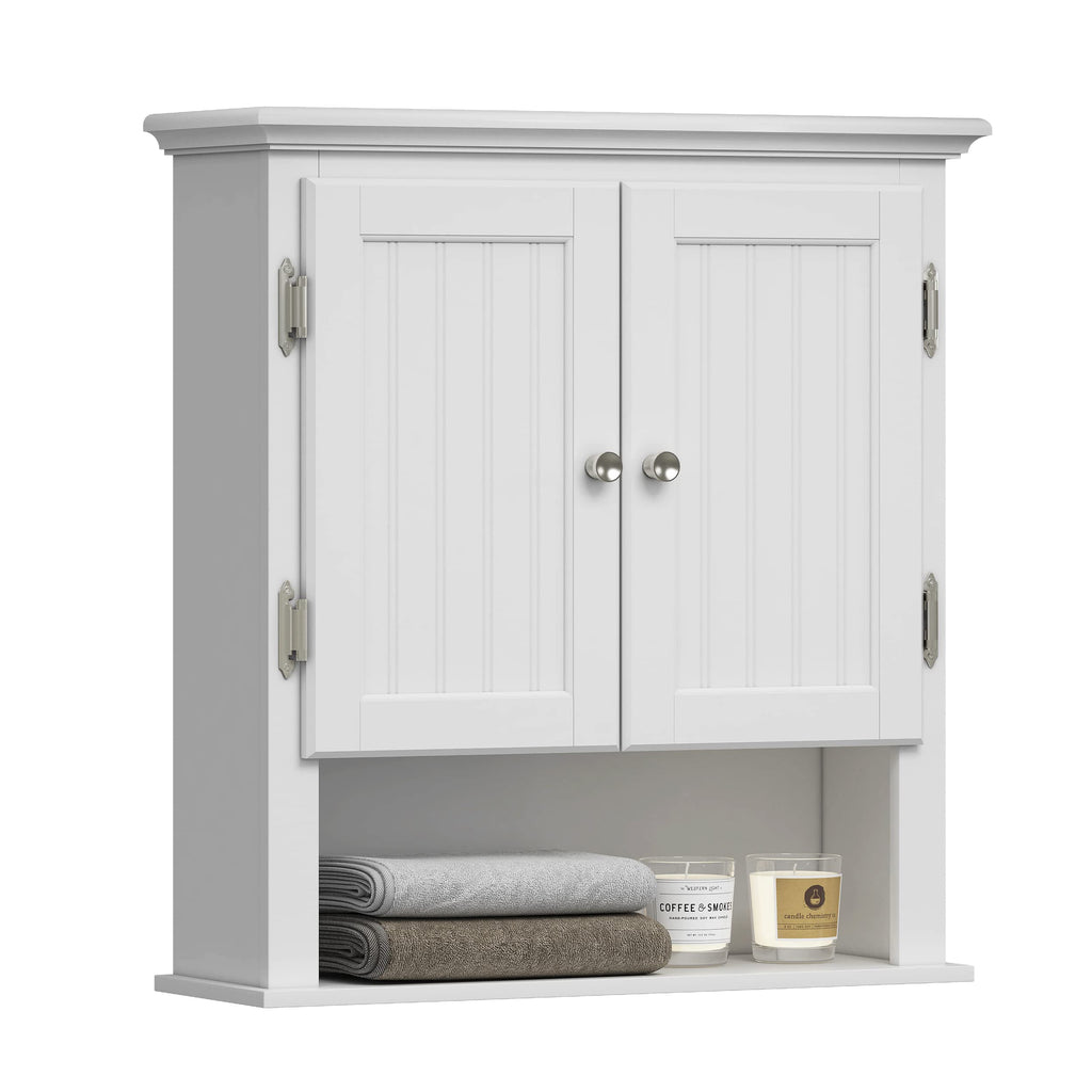 White Wall-Mounted Bathroom Cabinet F4707