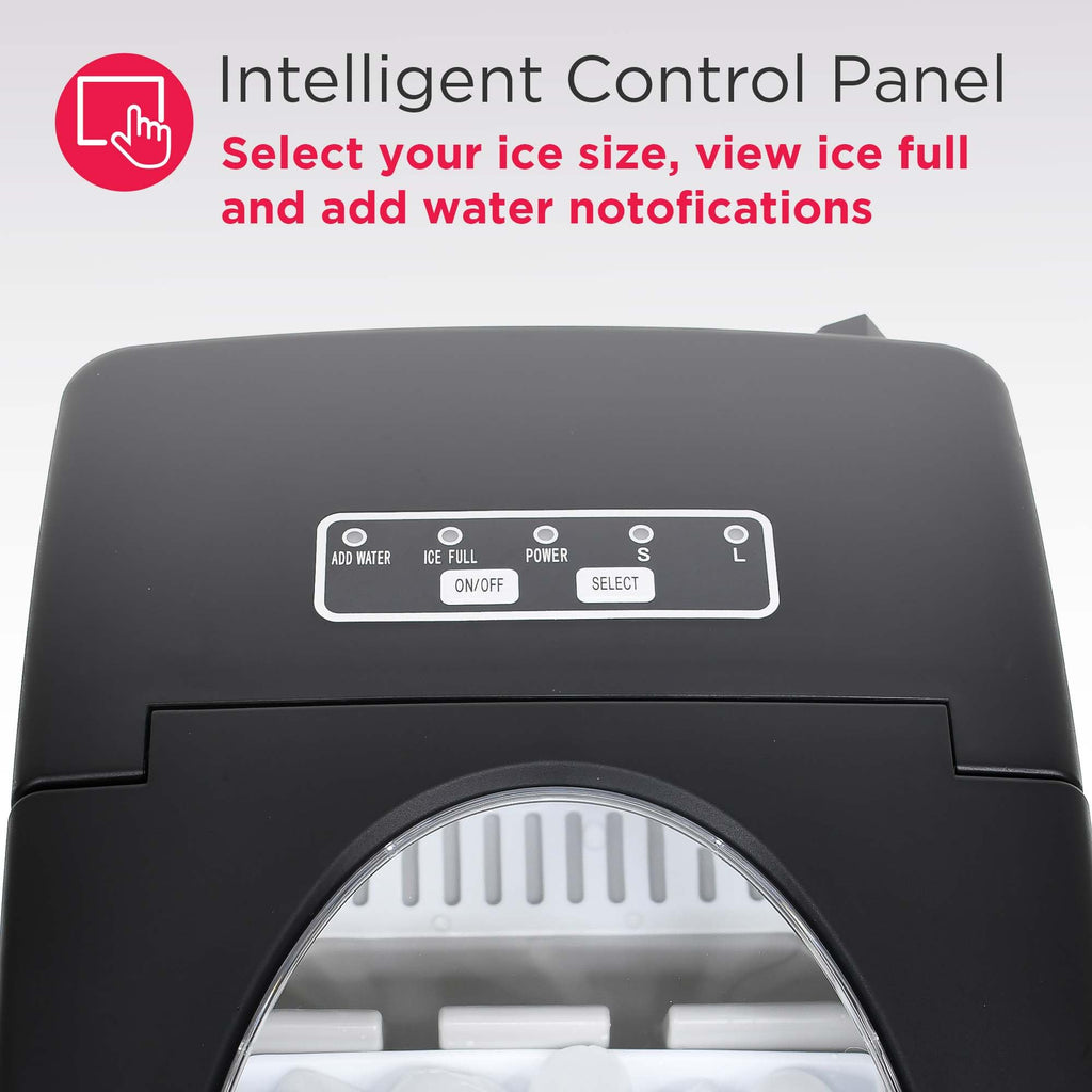 Compact Countertop Ice Maker 26 lb per Day Black W458853