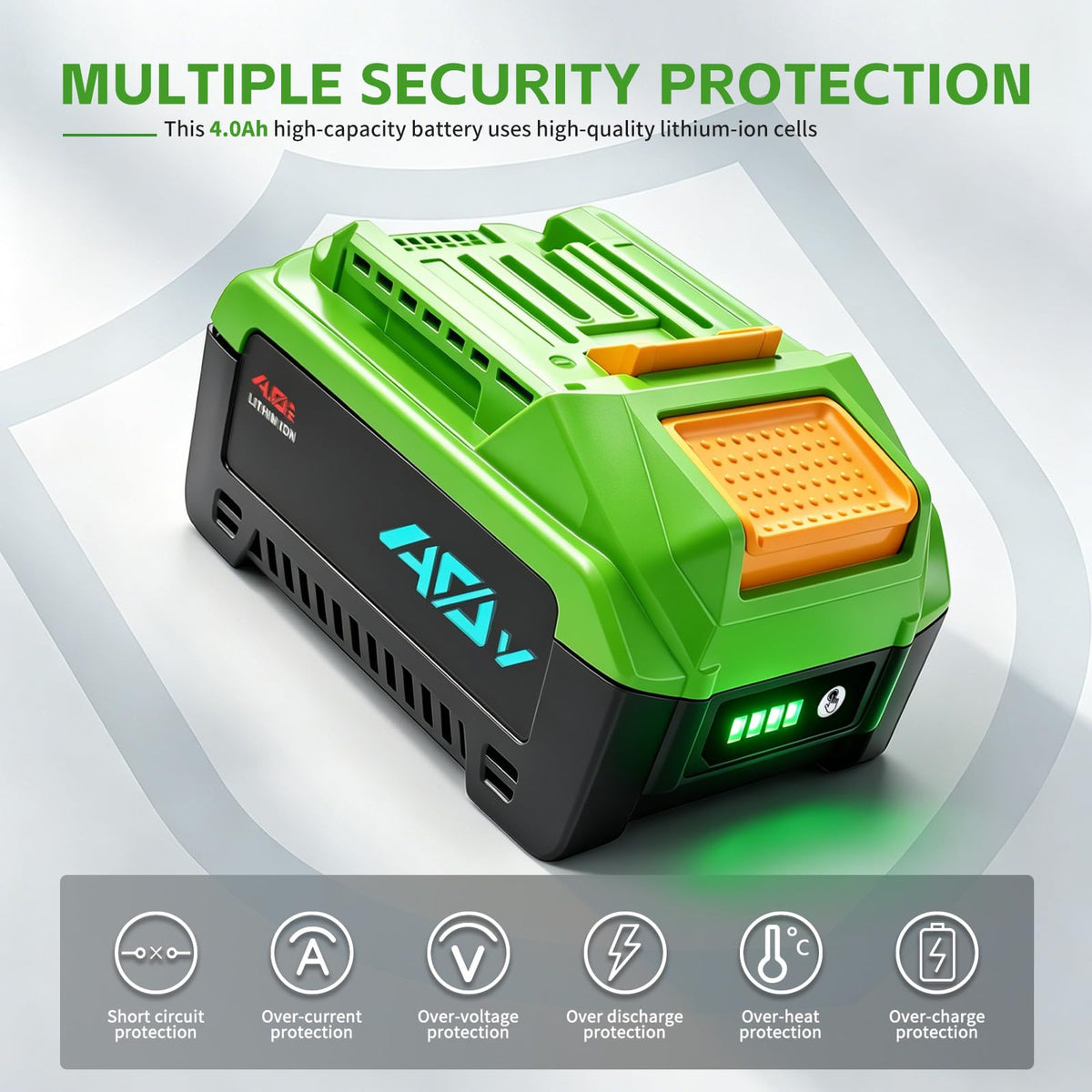 40V 4.0Ah Replacement Battery C1385