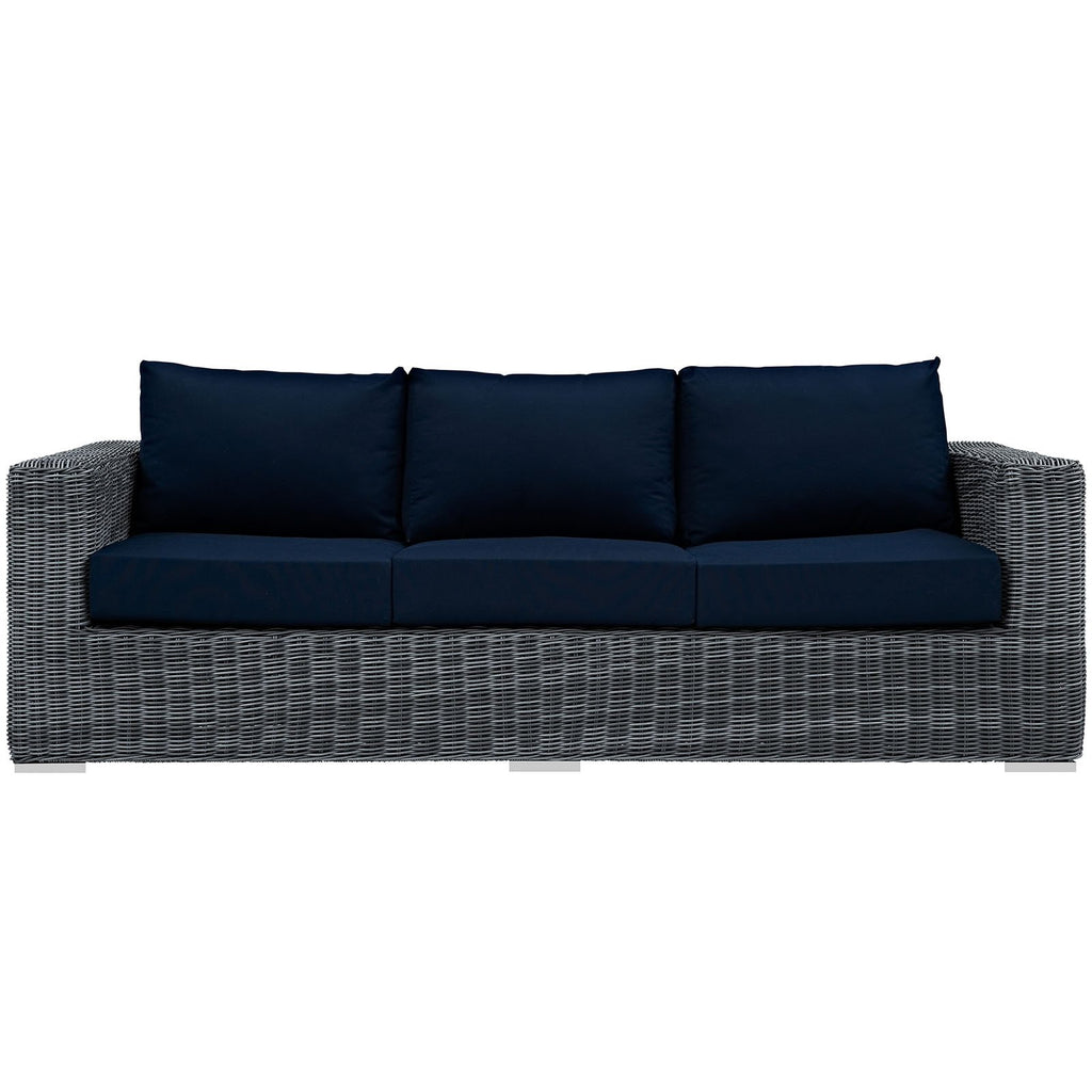 Wicker Rattan Outdoor Patio Sofa Q223695