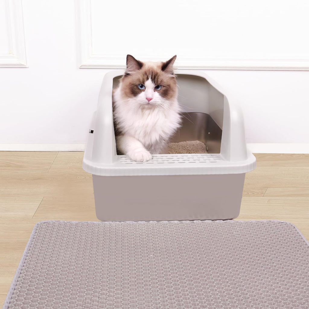 Stainless Steel Cat Litter Box with Lid W2193