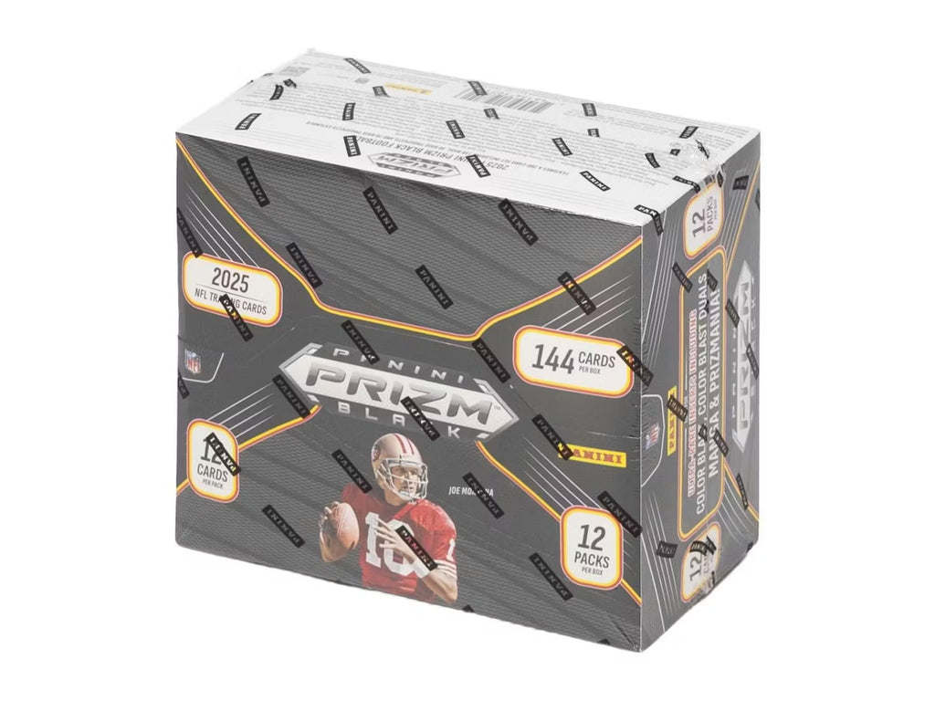 2025 Panini Prizm Black Football Trading Card Box T5279