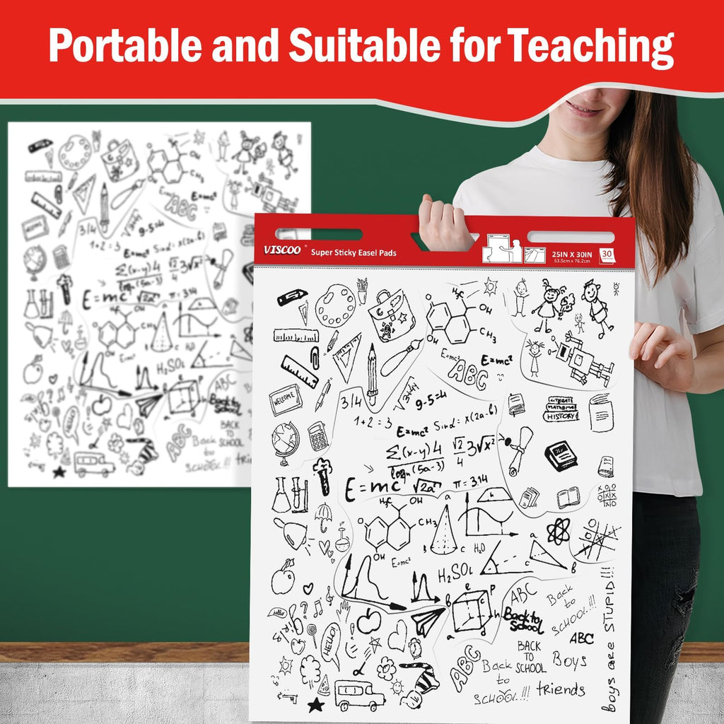 Thickened Sticky Easel Pad 25x30In 10 Pack Z60300