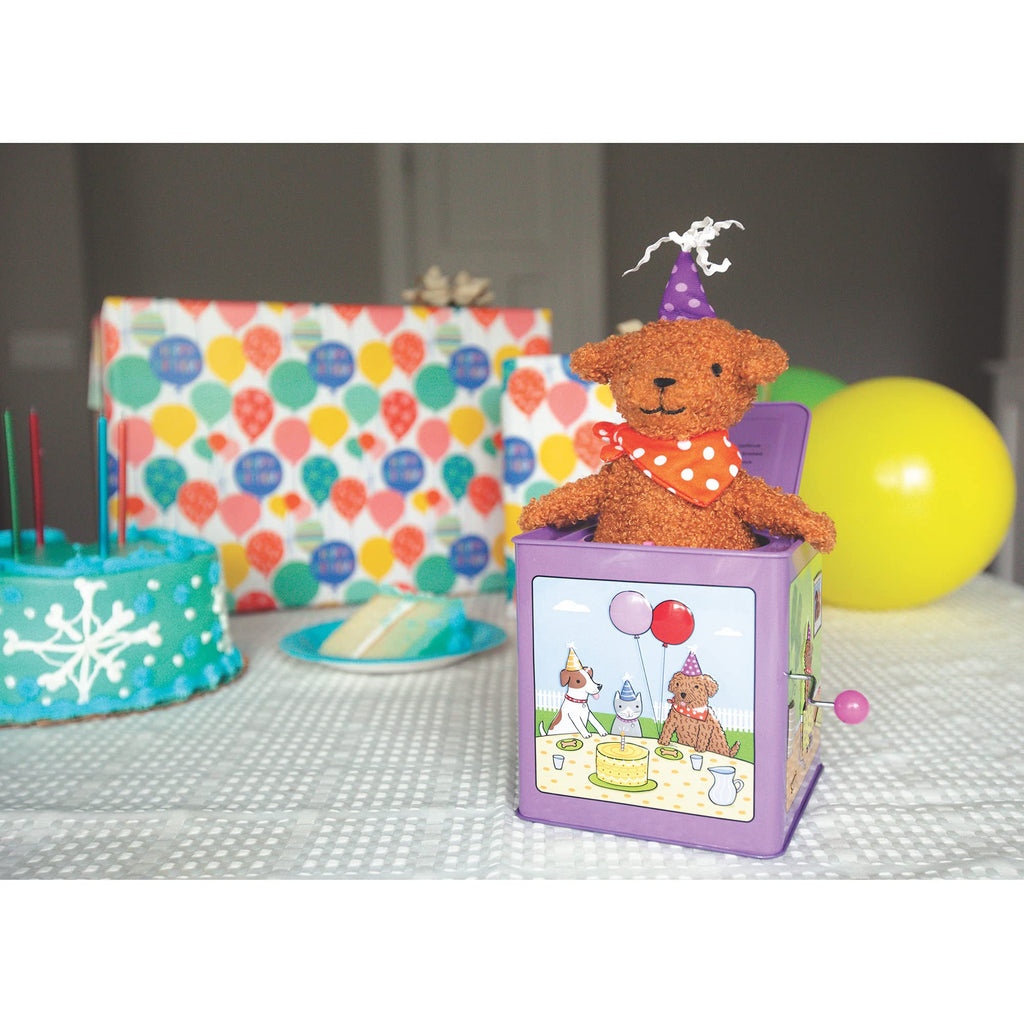 Birthday Puppy Jack-in-the-Box Toy Q850