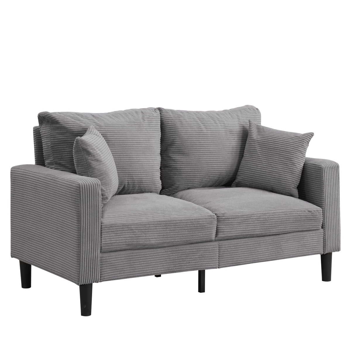 Light Gray Upholstered Loveseat Sofa X885
