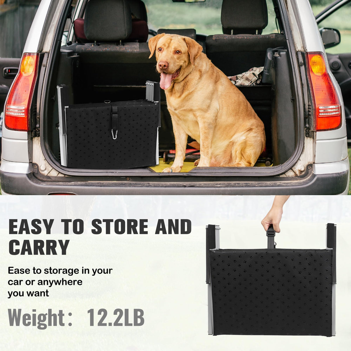 Foldable Dog Stairs for Car B353449