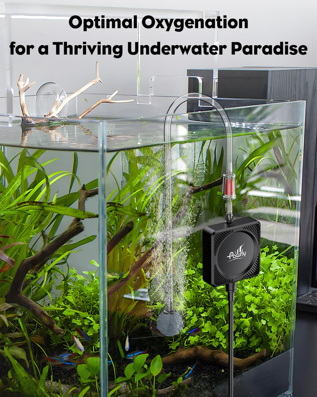 Nano Silent Aquarium Air Pump, 1.3 W 450 mL/min C41970