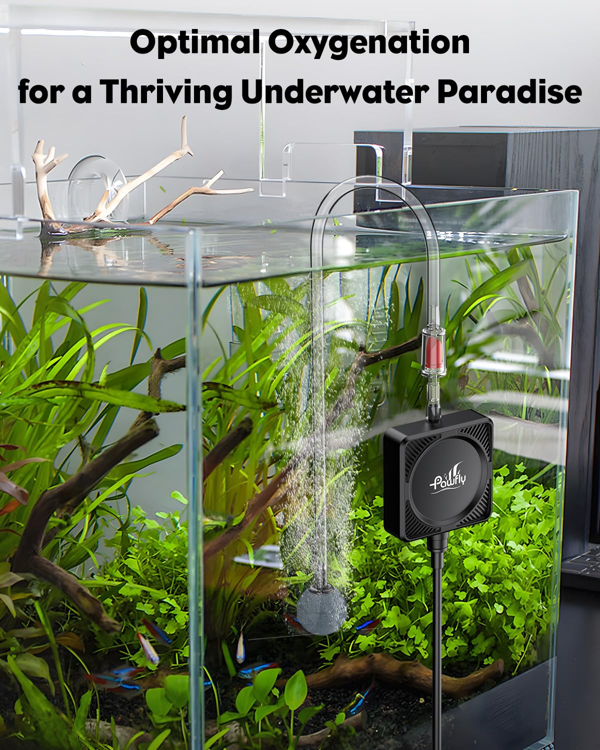 Nano Silent Aquarium Air Pump, 1.3 W 450 mL/min C41970