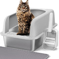 Stainless Steel Cat Litter Box with Lid W2193