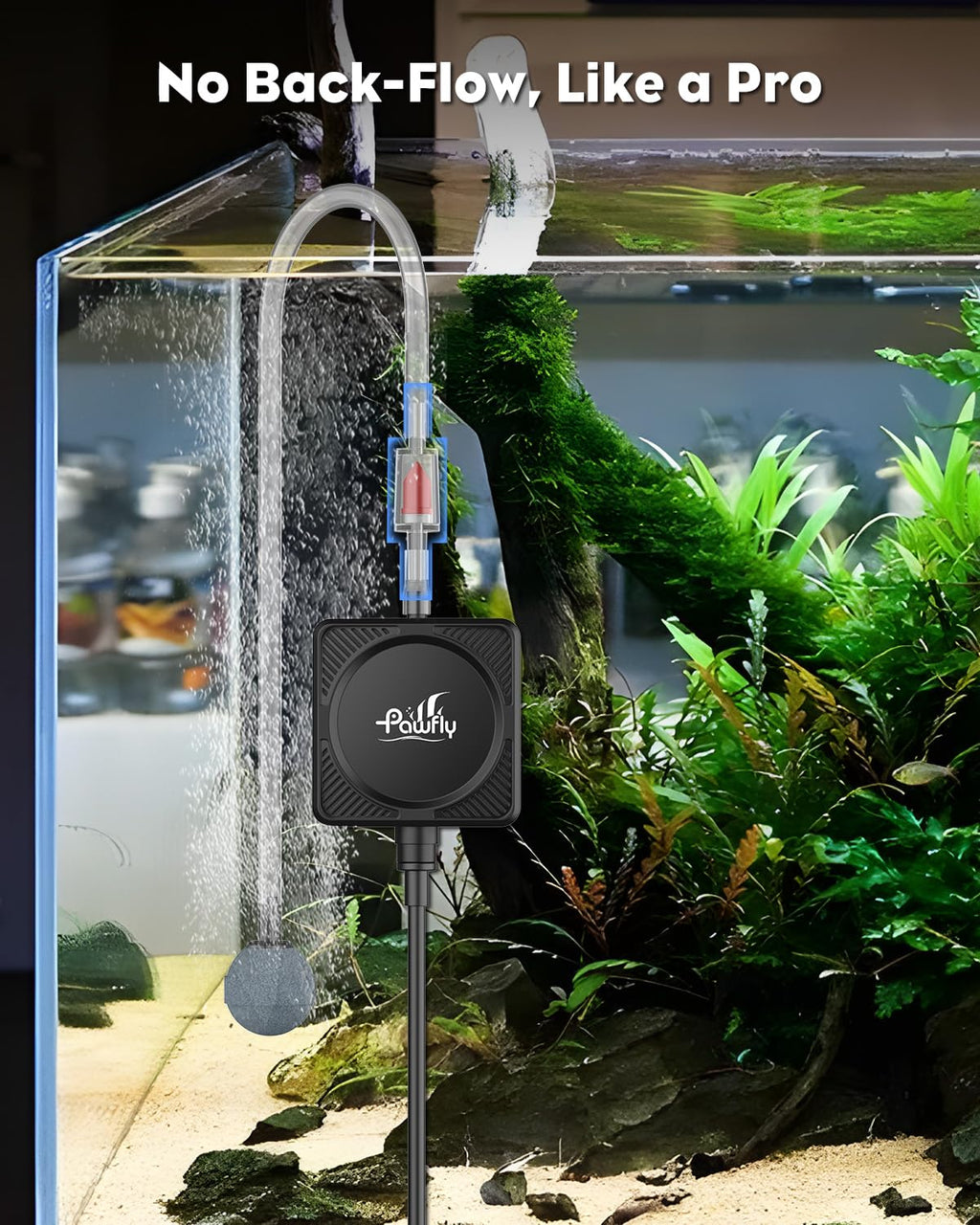 Nano Silent Aquarium Air Pump, 1.3 W 450 mL/min C41970