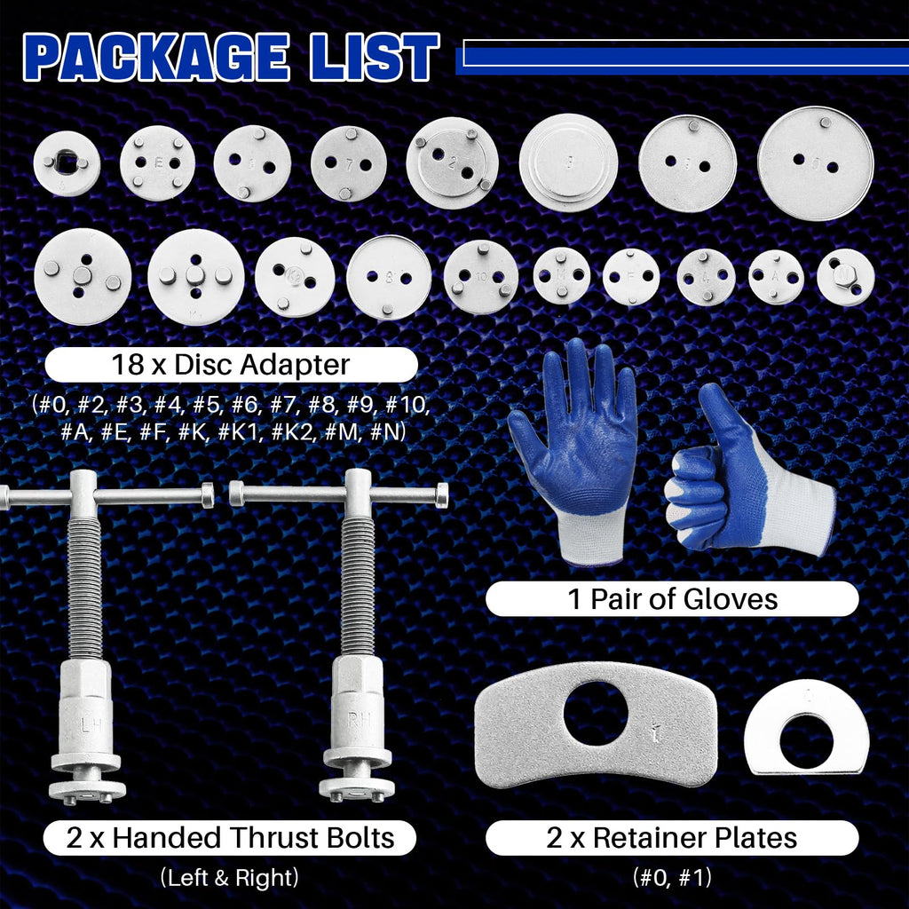 Heavy Duty Disc Brake Caliper Tool Set I640